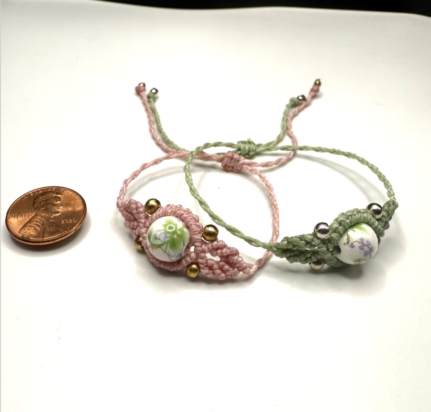 FRIENDSHIP BRACELETS: Ceramic Flower Beads