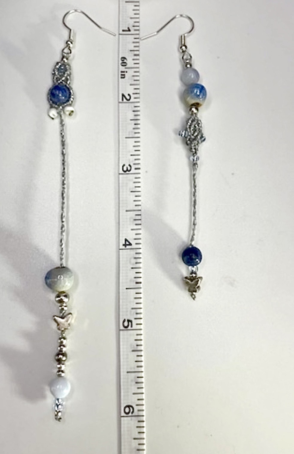 Soul Sister Earrings: Blues & Silver